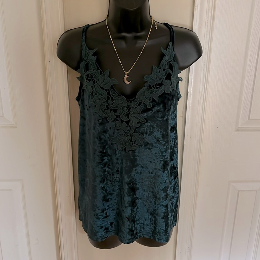 Emerald Green Velour Tank